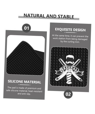Non-Slip Barber Work Station Mat | Heat-Resistant Silicone Protection Mat | Ideal for Flat Irons & Curling Irons - Buy Online on SooperMarket.com