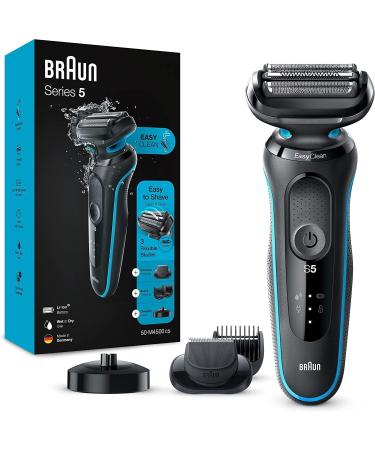 Braun Series 5cs Electric Shaver for Men - 3 Flexible Blades Body Groomer Attachment 50 Min Run Time | M4500CS - International Shipping Available - Buy Online on SooperMarket.com