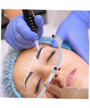 Beavorty 3pcs white outfit eye brow shaping kit eyebrow ruler mapping eyebrow line aluminum alloy - Buy Online on SooperMarket.com