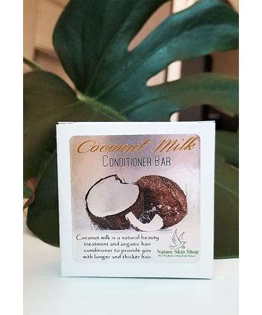 Coconut Milk Solid Bar Conditioner - Natural Sulfate Free Plastic Free Eco-Friendly Cruelty-Free & Vegan for All Hair Types - 4 oz - Buy Online on SooperMarket.com