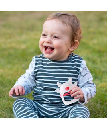 Neamou Red Silicone Brain Shape Teether for Infants - Soothing Gum Relief & Hand Pacifier (4-8 Months) - Buy Online on SooperMarket.com