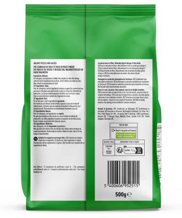 Amazon Walnuts 500g - Premium Pieces and Halves, 1 Pack - Buy Online on SooperMarket.com