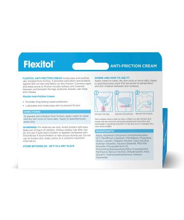 Flexitol Anti-Friction Sweat Protection Cream - Anti-Chafing Solution 2.64 oz | Shop Internationally - Buy Online on SooperMarket.com