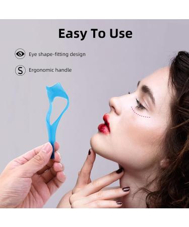 WLLHYF Mascara Shield Guard | Makeup Lash Comb Separator | Eyelash Applicator Tool for Women (Blue Pink Rose) - Buy Online on SooperMarket.com