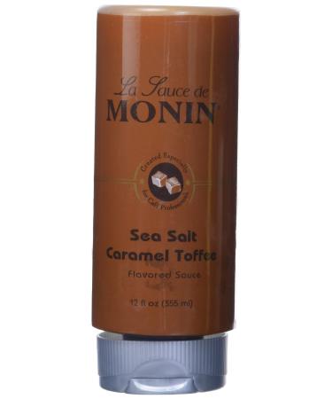 Monin - Sea Salt Caramel Toffee, Rich & Buttery Flavor with Creamy Caramel Notes, Great for Coffee, Milkshakes, & Dessert Cocktails (12 oz)