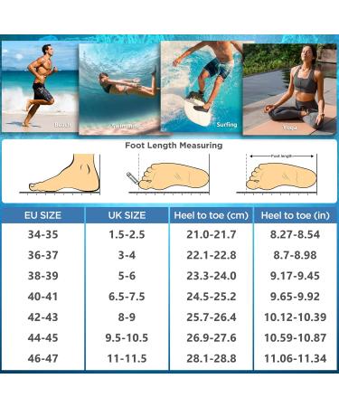 Simari Water Shoes for Men & Women - Quick-Drying Aqua Shoes | Bathing Beach & Swimming Footwear | SWS001 P nktchen Black 44/45 EU - Buy Online on SooperMarket.com