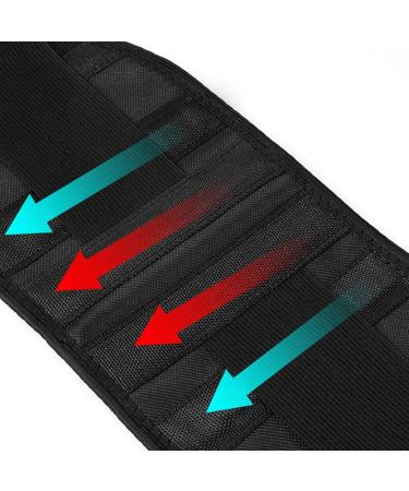 Self-Heating Lumbar Support - 2 Piece Magnetic Therapy Waist Bandage | Breathable Heated Back Support for Winter - Buy Online on SooperMarket.com