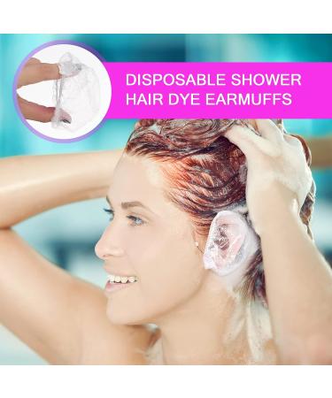 KALLORY 200Pcs Shower Ear Covers + 6Pcs Hair Dye Protectors - Salon & Home Use - Buy Online on SooperMarket.com