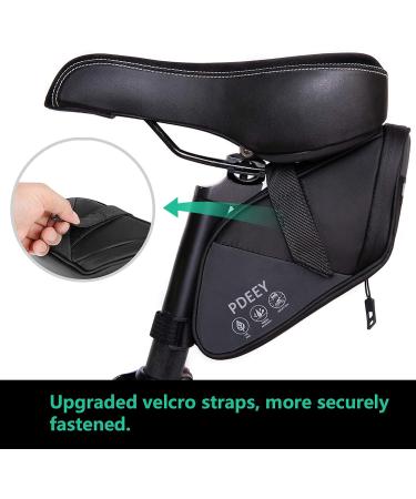 Premium Black Bike Saddle Bag | Waterproof Under Seat Pouch for Mountain & Road Bikes | Cycling Wedge Pack for Accessories Storage - Buy Online on SooperMarket.com