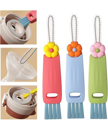 3 PCS Gap Cleaning Brush 3 in 1 Water Bottle Cleaner Brush Portable Bottle Cleaning Brush Rotating Bottle Brush Multifunctional Bottle Brushes for Cleaning Home Daily UseGap Cleaning Brush Water B - Buy Online on SooperMarket.com