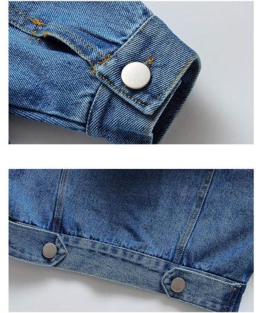 Odziezet Boy's Denim Hooded Jacket - Zipper Jean Coat for Spring - 3-4 Years (C-blue) - Buy Online on SooperMarket.com
