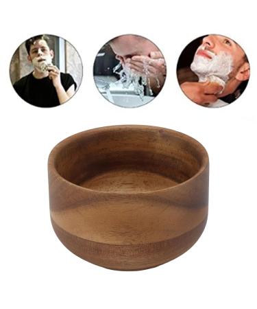 Premium Wooden Shaving Soap Bowl for Men | Burr-Free Compact Shaving Cup for Home & Barber Shop | Easy Lather Natural Wood Grain - Buy Online on SooperMarket.com