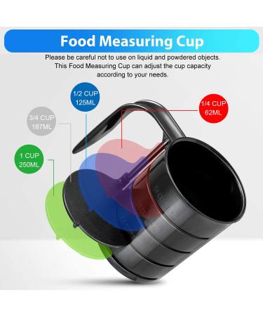 Pet Food Scoop with Measuring Lines - Injection Molded Plastic Cup for Dogs, Cats, Birds - Dishwasher Safe - 1 C, 3/4 C, 1/2 C, 1/4 C - Buy Online on SooperMarket.com