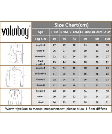 Volunboy Baby Boys Gentleman Suit 4 PCS Set 12-18 Months - Wedding Outfit with Waistcoat, Shirt, Vest & Bow Tie - Fox Design - Buy Online on SooperMarket.com
