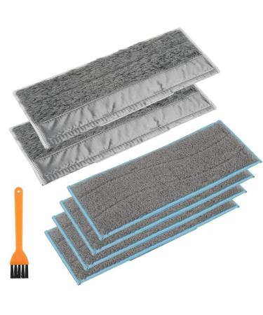 Nicfaky Replacements 4Pcs Washable Wet Mopping Pads for Jet M6 and 2Pcs Dry Mopping Pads for Jet M6