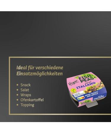 F'shPeas Vegan Tuna Salad 175g - Italiano Style | Delicious Ready-to-Eat Vegan Salad with Vegetables - Buy Online on SooperMarket.com