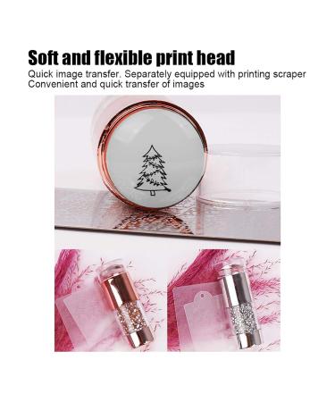 Polish Print Template & Jelly Seal Manicure Tool - DIY Nail Art for Home & Beauty Salons - Buy Online on SooperMarket.com