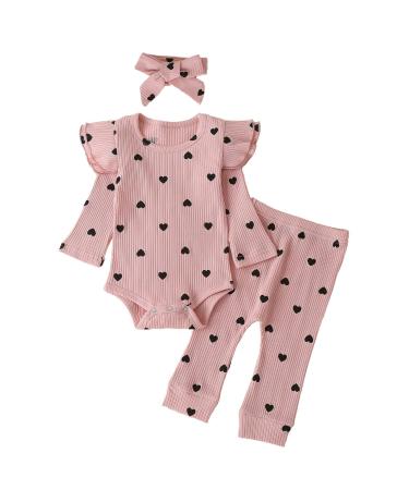 Baby Girl Clothes Outfits White Lace Ruffle Romper Top +Jeans Shorts Clothing Set 3-24 Months 0-3 Months Pink