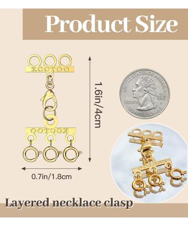KCCTOO Necklace Connectors for Layering - 18K Gold and Silver Women's Jewelry Clasps - Buy Online on SooperMarket.com