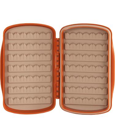 Tacky Pescador Small Waterproof Silicone Slit Fly Box - Burnt Orange | Fly Fishing Box - Buy Online on SooperMarket.com