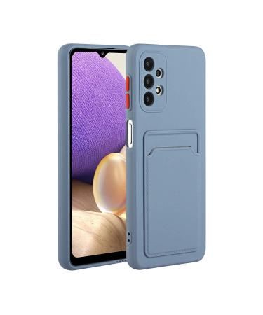 Tivenfezk Nadoli Silicone case for Samsung Galaxy A23 4G/5G Ultra thin shockproof scratch -resistant Wallet soft TPU protective cover Mobile phone case with credit card holder Samsung Galaxy A23 4g/5g gray