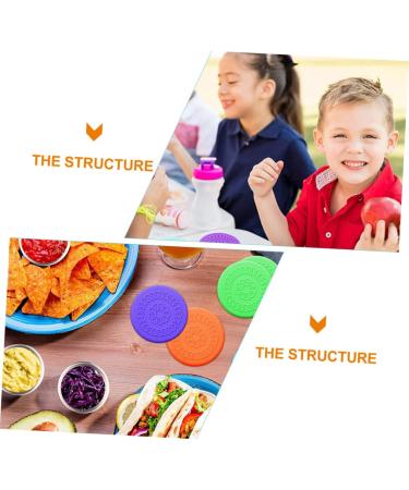 MAGICLULU 24 Pcs Sauce Cup Silicone Lid Dressing Cups Lids Dipping Cups Lids Silicone Covers for Bowls Silicone Cup Covers Spices Dipping Sauce Bowls Lids Fresh Cover Snack Silica Gel Child 6.3X6.3CMx4pcs Assorted Colorx4pcs - Buy Online on SooperMarket.com