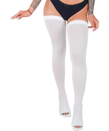 Invera Anti-Embolism Compression Stockings - Thigh High Unisex Ted Tube Socks 15-20mmHg Moderate Level XL | International Shipping - Buy Online on SooperMarket.com