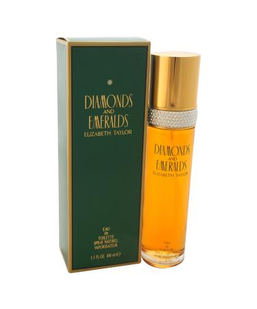 ELIZABETH TAYLOR Diamonds & Emeralds Eau de Toilette Splash 3.4 Ounce 3.4 Fl Oz (Pack of 1) Diamonds & Emeralds 3.4 Oz