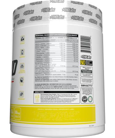 EHP Labs Beyond BCAA Powder Amino Acids Supplement for Muscle Recovery - 8g of Sugar Free BCAAs Amino Acids Post Workout Recovery Powder & 10g of EAA Amino Acids Powder - 60 Servings (Lemon Sherbet) - Buy Online on SooperMarket.com
