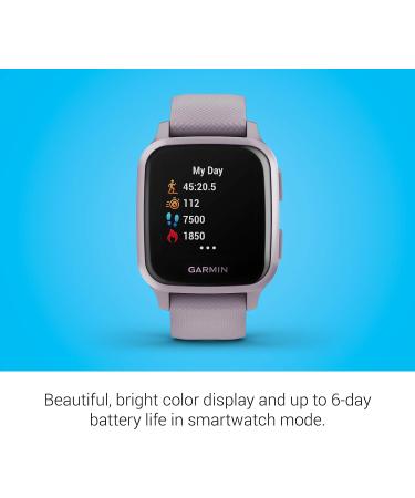 Garmin Venu Sq GPS Smartwatch - Orchid Purple with Bright Touchscreen Display & Up to 6 Days Battery Life - Buy Online on SooperMarket.com