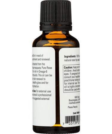 Now Foods Rose Hip Seed Oil 1 fl oz - Pure & Natural Skin Care - Buy Online on SooperMarket.com