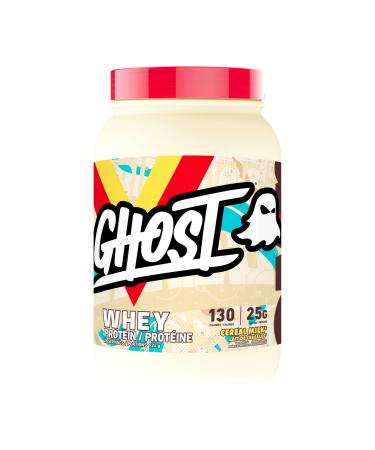 GHOST WHEY Protein Powder - 2lb 25g of Protein - Whey Protein Blend - Post Workout Fitness & Nutrition Shakes Smoothies Baking & Cooking (Cereal Milk)