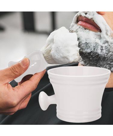 Magidal Cleaning Bowl & Razor Brush Set - Premium Hairdressing Tools Nylon Bristles Perfect Gift for Salon Professionals On-the-Go Shaving Mug in White - Buy Online on SooperMarket.com