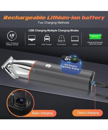 Telfun Beard Trimmer for Men - Waterproof Electric Razor and Trimming Kit for Facial, Nose, and Body Hair - Cordless Clippers Gift for Men | 1-UK - Buy Online on SooperMarket.com