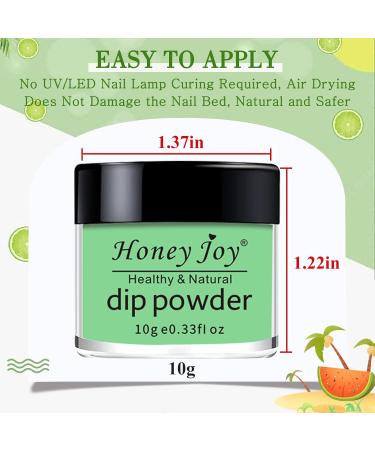 Summer Collection Fine Dipping Powder Kit - 8 Colors Set for Even & Smooth Finish | Nail Color System with Gel Polish Effect - Buy Online on SooperMarket.com