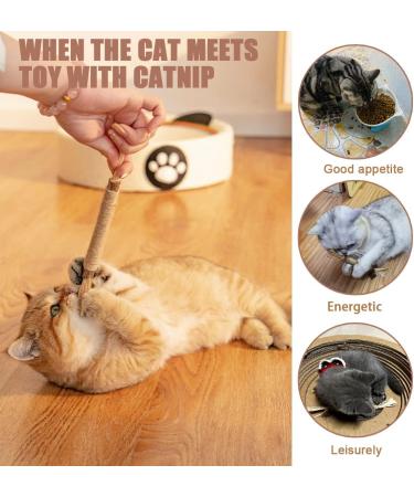 Tsathoggua 4 pcs Matatabi Silvervine Chew Sticks Natural Cat Chew Toy Catnip Toy for Cats Cat Sticks Cat Teeth Nip Cat Teeth Cleaning Kitty Dental Chew Stick Kitten Teething and Stress Release - Buy Online on SooperMarket.com