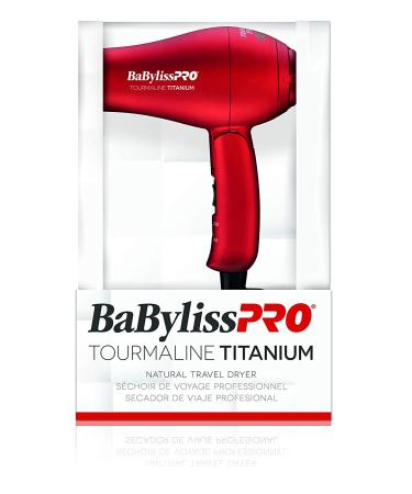 BaBylissPRO TT Tourmaline Titanium Travel Dryer - New Packaging | Compact & Powerful - Buy Online on SooperMarket.com
