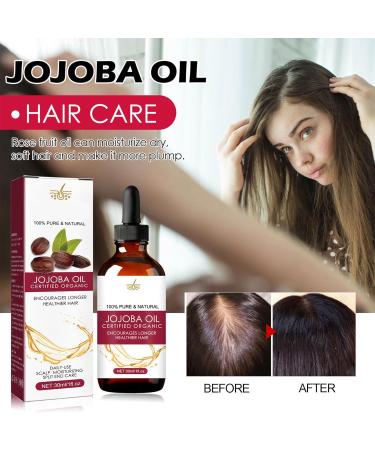 Hair Growth Oil | Jojoba & Wild Oil - Natural Anti-Frizz Density Boost for Men & Women - 30 ml | Aznever - Buy Online on SooperMarket.com
