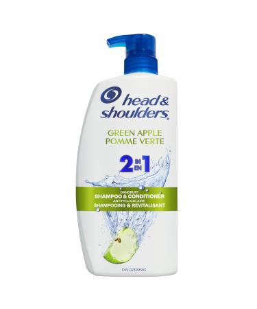 Head & Shoulders Green Apple 2-in-1 Shampoo + Conditioner 835ML White Green Blue