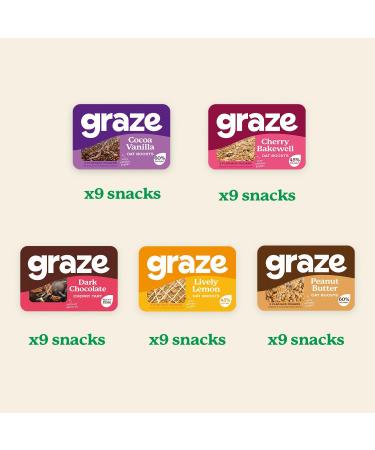 Graze Snacks Variety box - Oats snacks & Crunch lunch box snacks - Best of all flavors selection box - Selection box of 99 Snacks - Buy Online on SooperMarket.com
