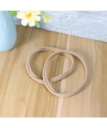 20pcs Seamless Elastic Nylon Headbands for Babies | Khaki Hair Accessories - International Shipping Available - Buy Online on SooperMarket.com