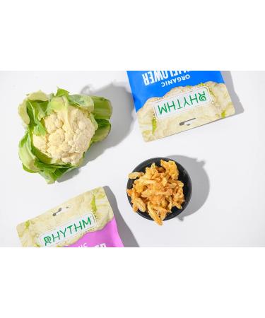 Rhythm Superfoods Crunchy Cauliflower Bites - Organic White Cheddar 1.4 Oz (Pack of 8) - Buy Online on SooperMarket.com