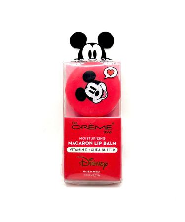 The Cr me Shop x Disney Macaron Lip Balm Mickey Mouse Red Watermelon Taffy Korean Scented Pocket Portable Vitamin E Shea Butter
