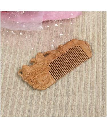 Comb Household Jewelry Hairdressing Retro Engraving Travel Care Portable Comb Natural wooden comb (Color : 2) - Buy Online on SooperMarket.com