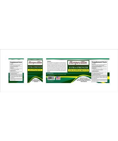 Herpecillin & Herpecillin Super Plus Cold Sore Genital & Shingles Outbreak Symptom Support - 150 Supplements - Buy Online on SooperMarket.com
