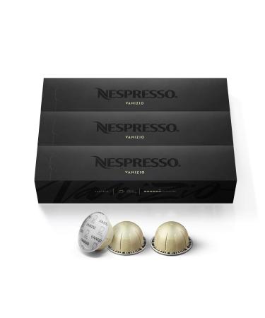 Nespresso Capsules VertuoLine Vanizio / Vanilla Custard Pie Medium Roast Coffee 30 Count Coffee Pods Brews 7.8 oz