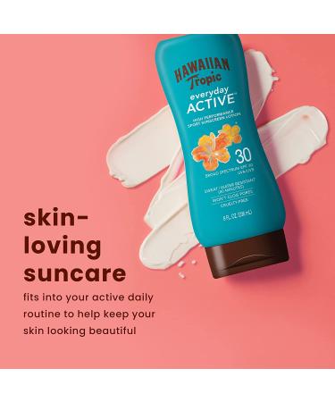 Hawaiian Tropic Island Sport Sunscreen SPF 30 - High Performance, Light Tropical Scent, 8 fl oz - Buy Online on SooperMarket.com