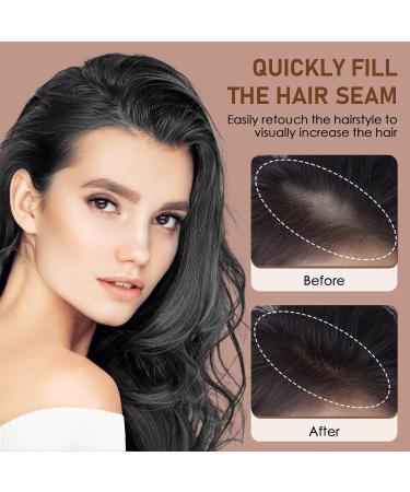 Root Cover Up Black Hairline Powder Root Touch Up Powder Hide Your Grey Roots and Bald Spots Quickly and Easily Root Cover Up Hair Toppers for Women & Men Hair Fibers for Thinning Hair 6.5g - Buy Online on SooperMarket.com