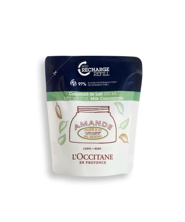 L'OCCITANE Almond Milk Concentrate Eco Refill 200ml | Sustainable Beauty Moisturiser Refill Refill - 200ml