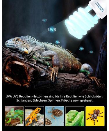 Doright UVA UVB Light 10.0 26W-E27 for Reptiles | UVB Lighting Kit for Chameleons & Leopard Geckos | International Shipping - Buy Online on SooperMarket.com